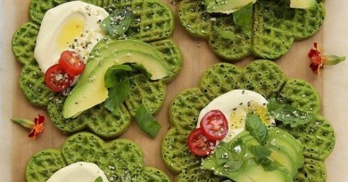 Gaufres aux épinards